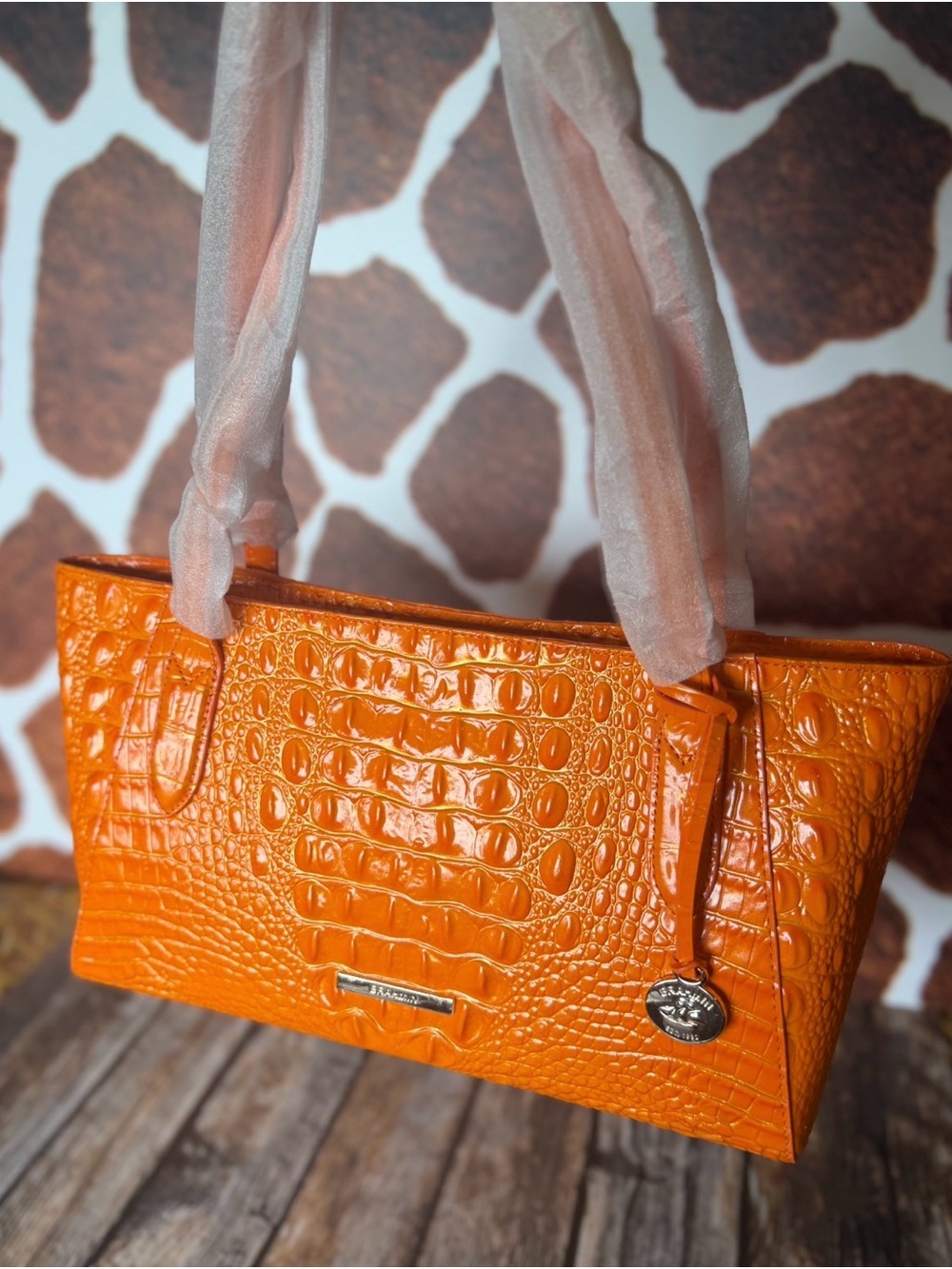BRAHMIN MANGO ORANGE TONYA NWT